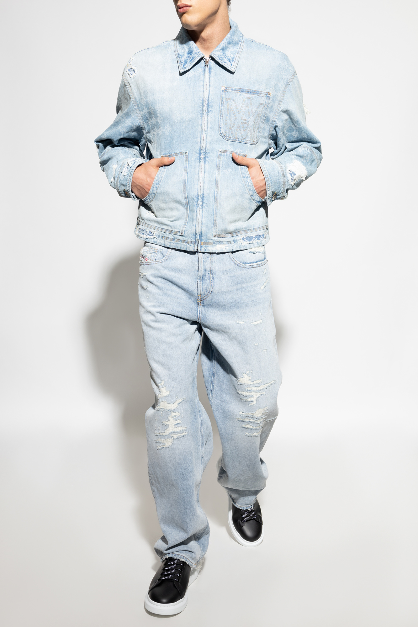 【送料&関税込】AMIRI Demin Jacket AMIRI Indigo Bandana Denim Jacket Amiri